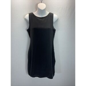 M M Couture mini Dress MD Black Sequins beaded open back silk party coctail